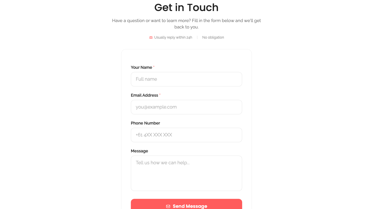 public pages — embed variants › /contact-us/embed renders the form desktop