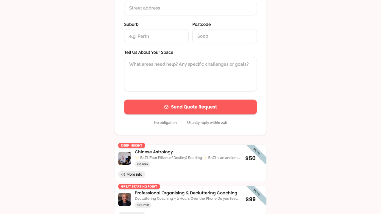 quote form › form without email or phone shows error desktop