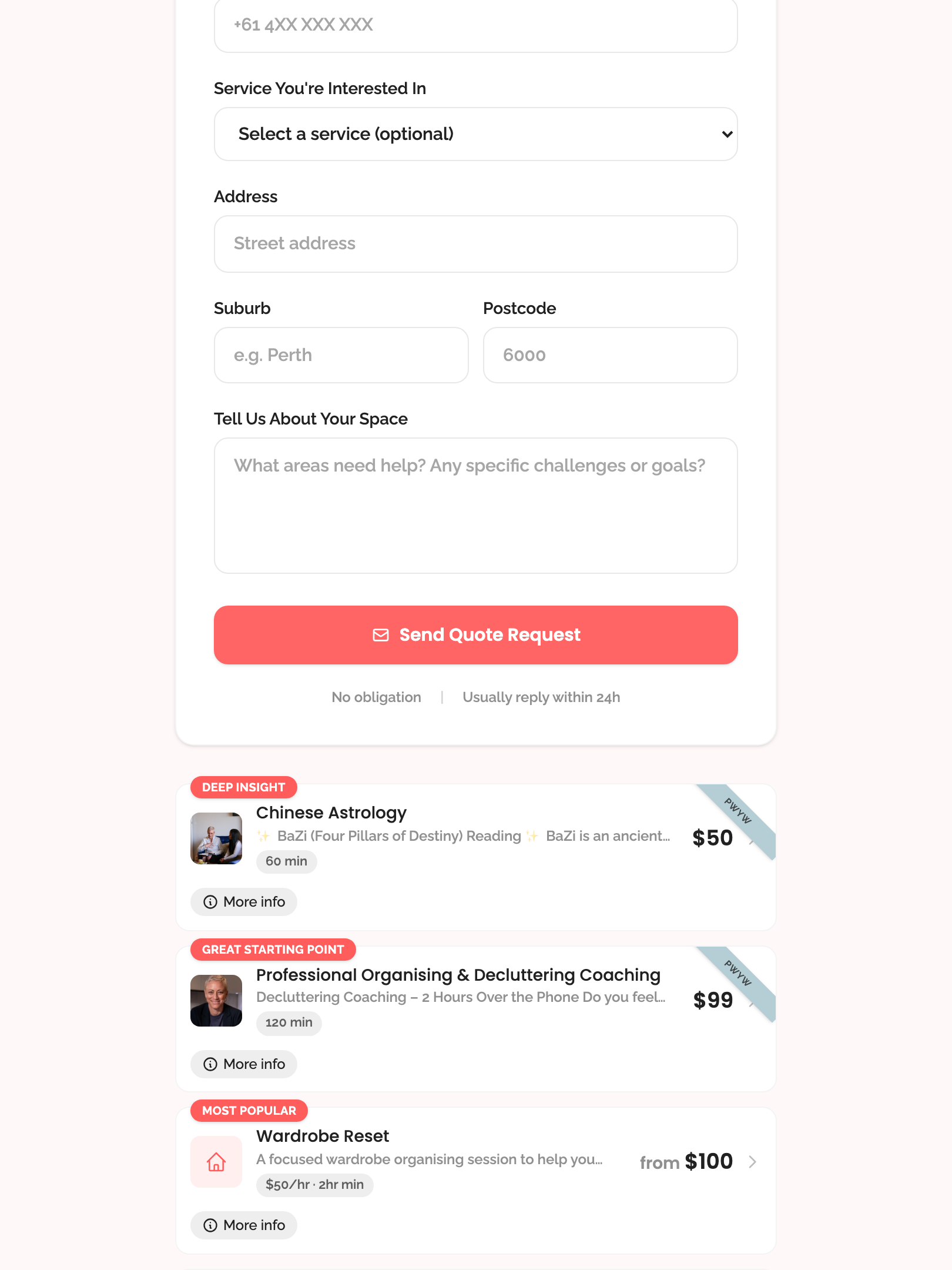 quote form › form without email or phone shows error tablet
