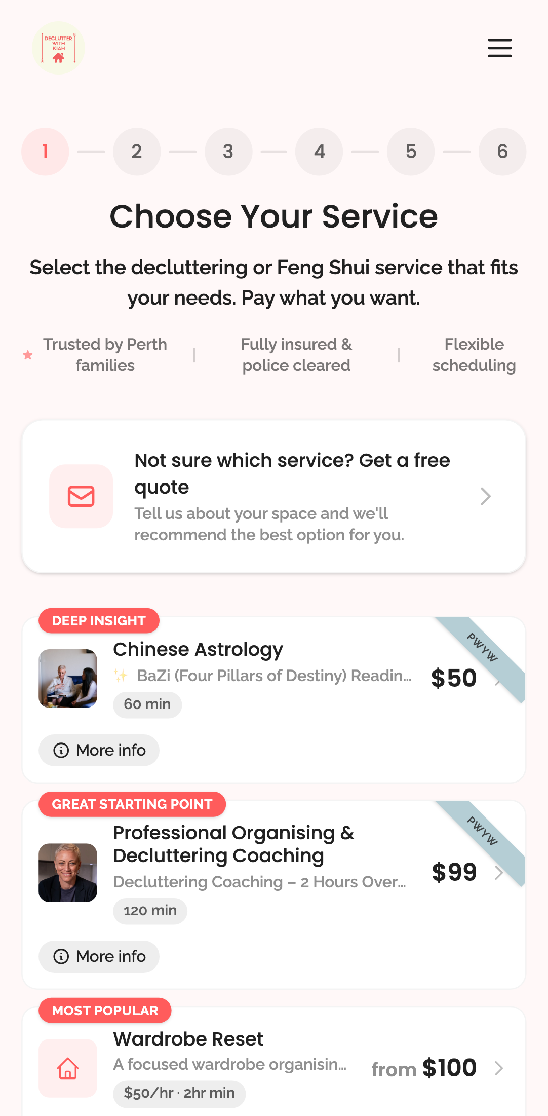 quote form › quote form toggle opens and closes mobile