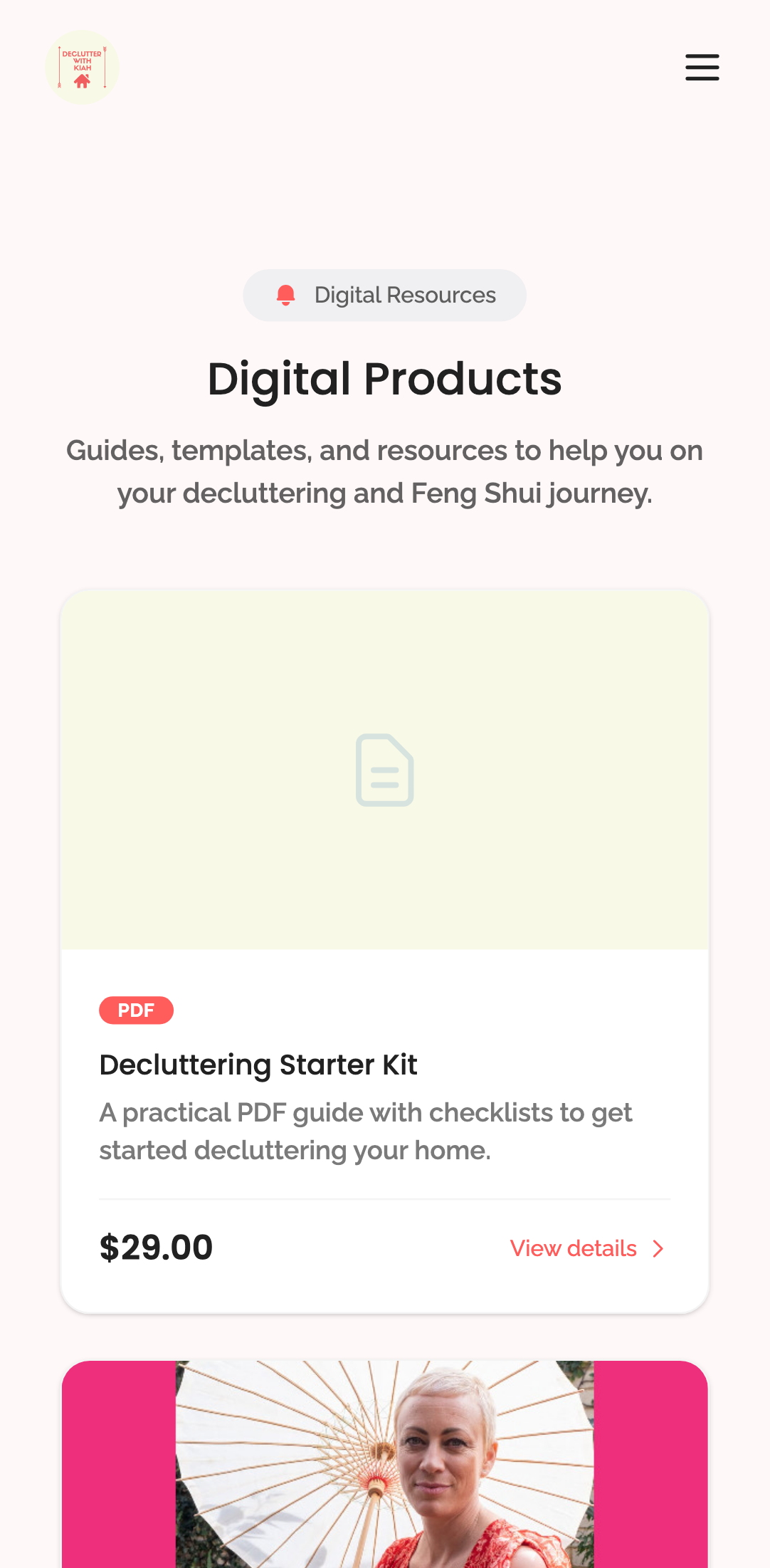 shop — product listing › displays seeded products with names mobile