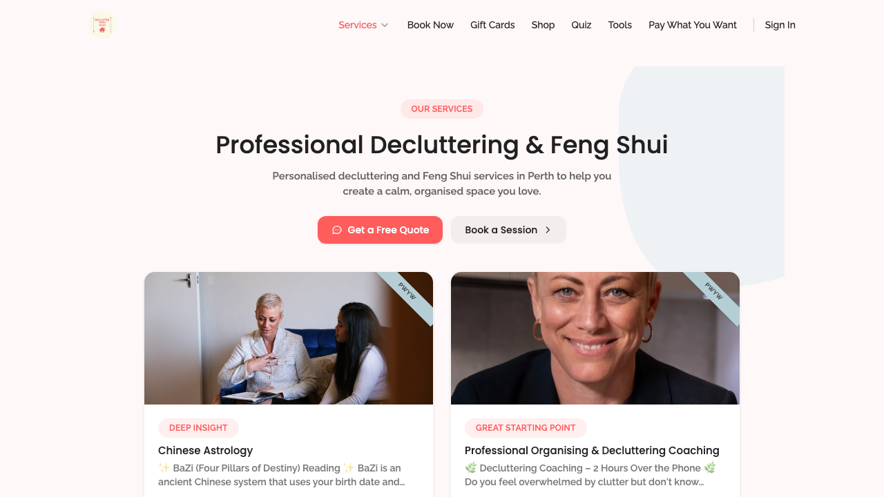 widget popups — services page quote modal › services page quote buttons open modal desktop