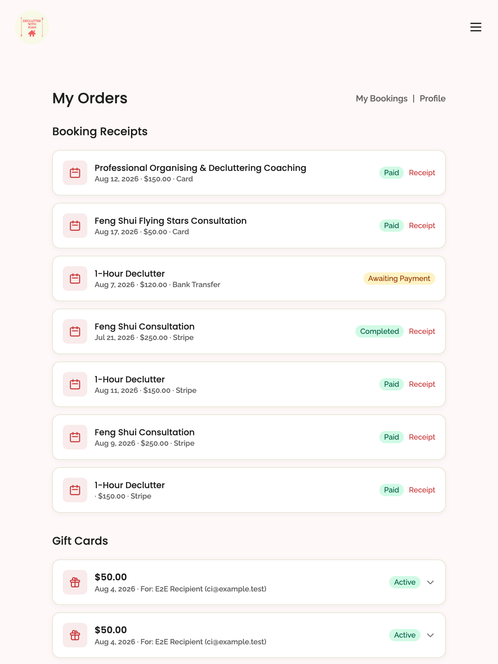 every page — English › Customer orders — /account/orders tablet
