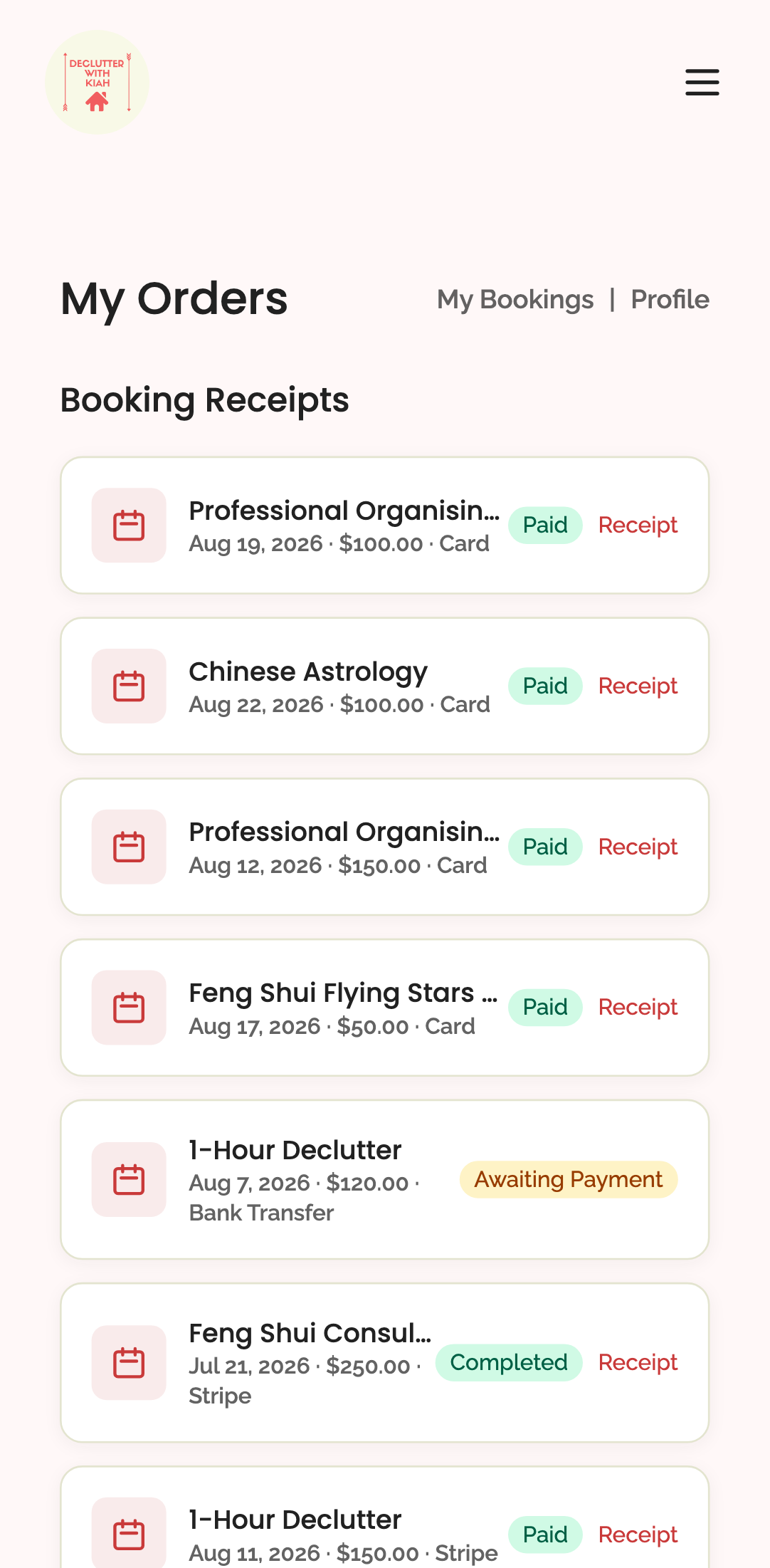 every page — English › Customer orders — /account/orders mobile