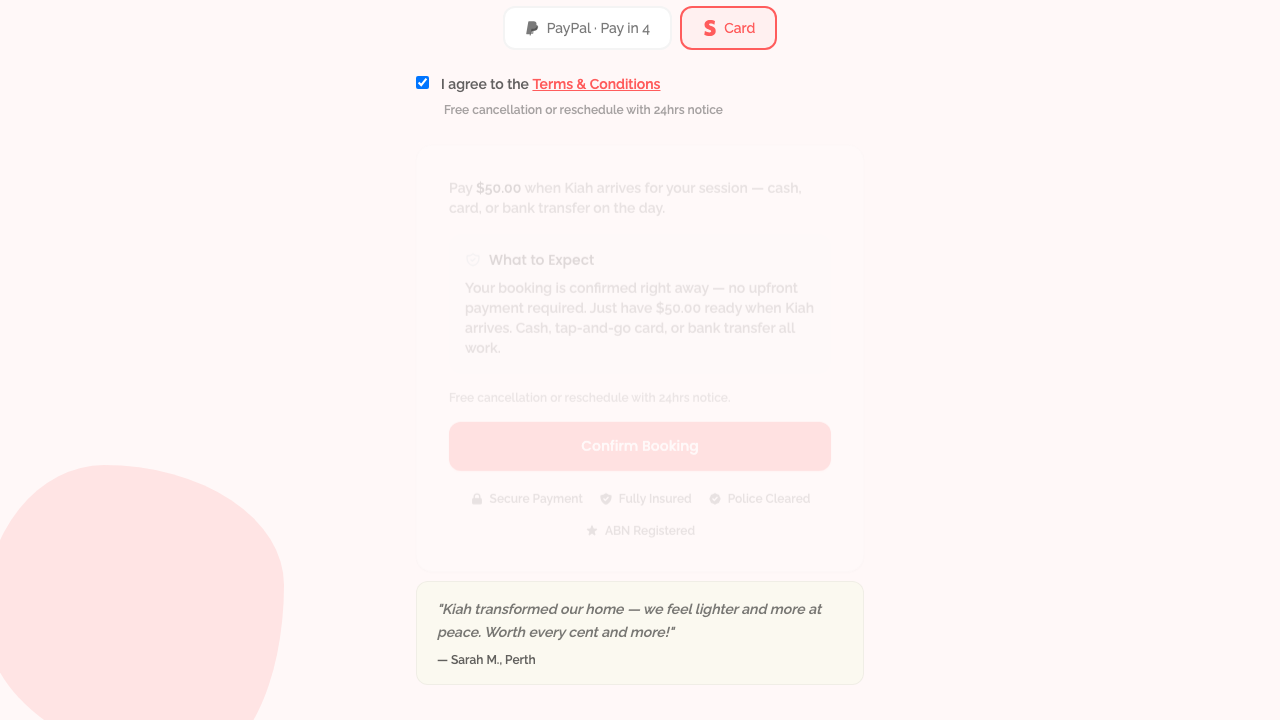 booking wizard — pay on day gateway › can select Pay on Day and see Confirm Booking desktop