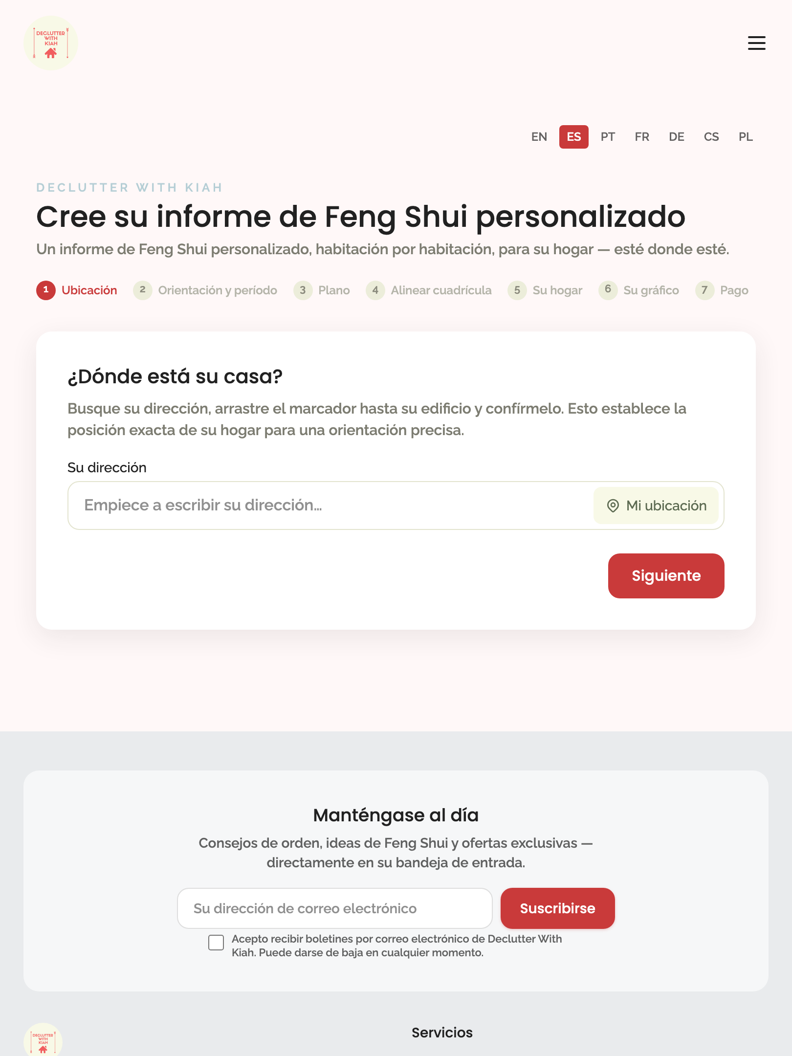 every page — translations › Home report entry (es) — /es/home-report tablet