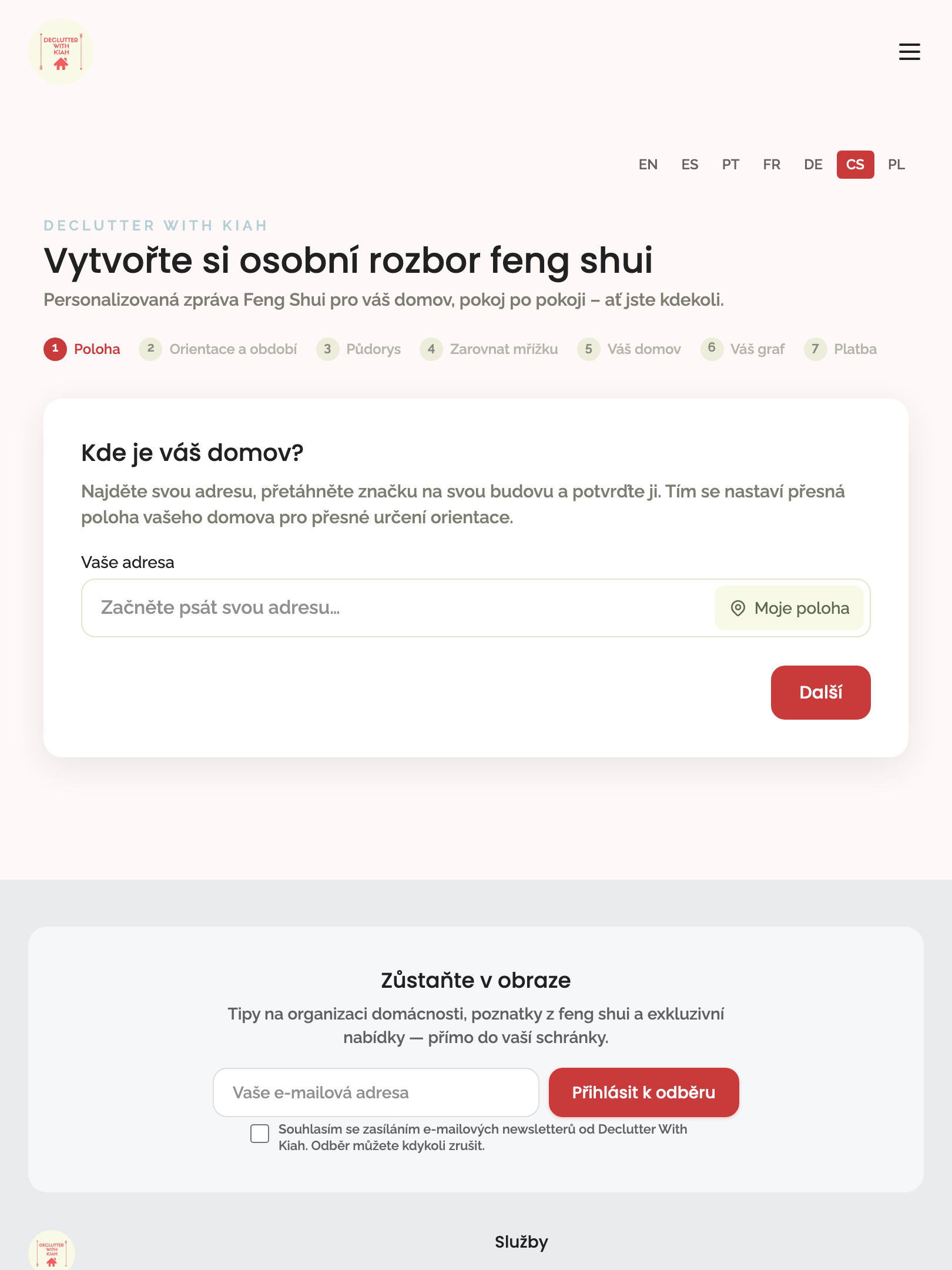 every page — translations › Home report entry (cs) — /cs/home-report tablet