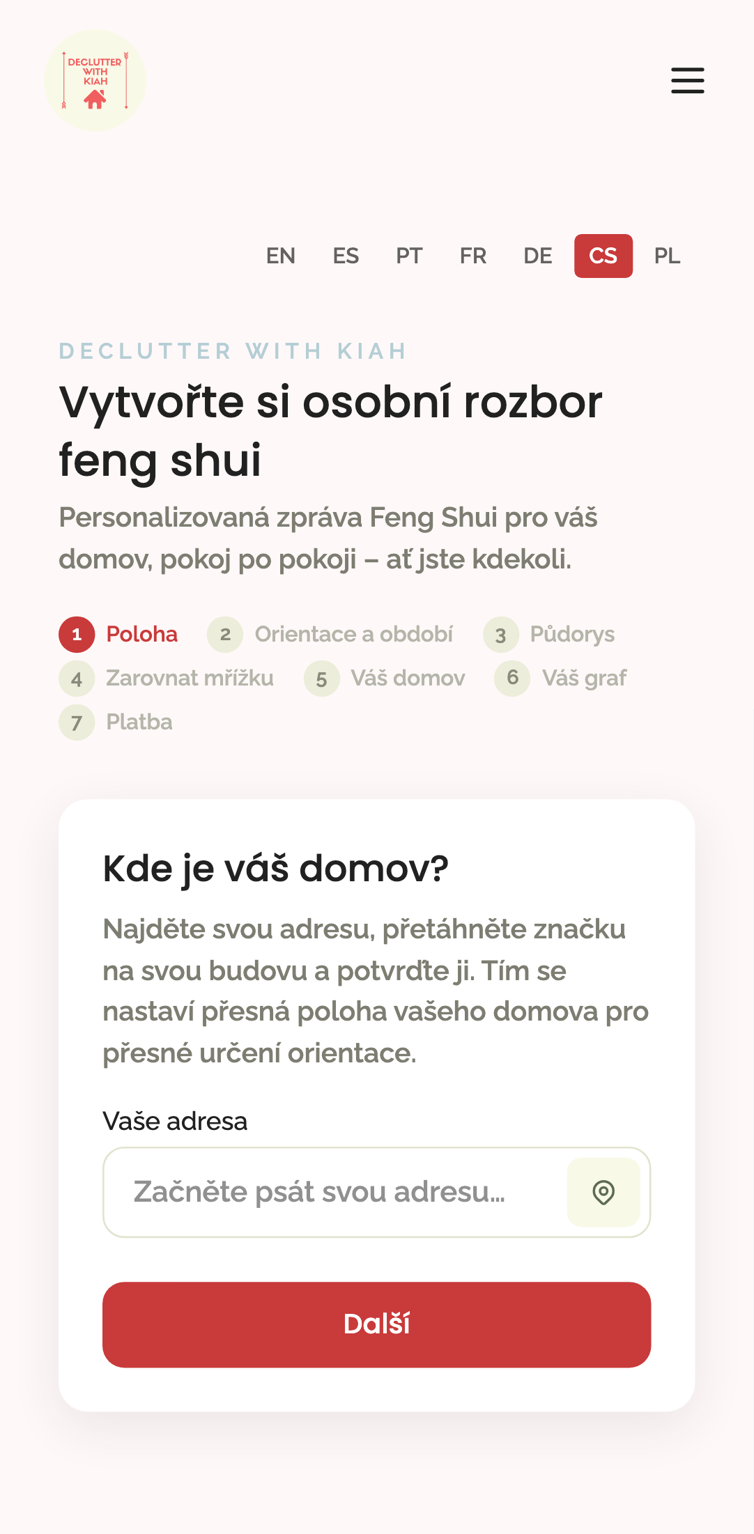 every page — translations › Home report entry (cs) — /cs/home-report mobile