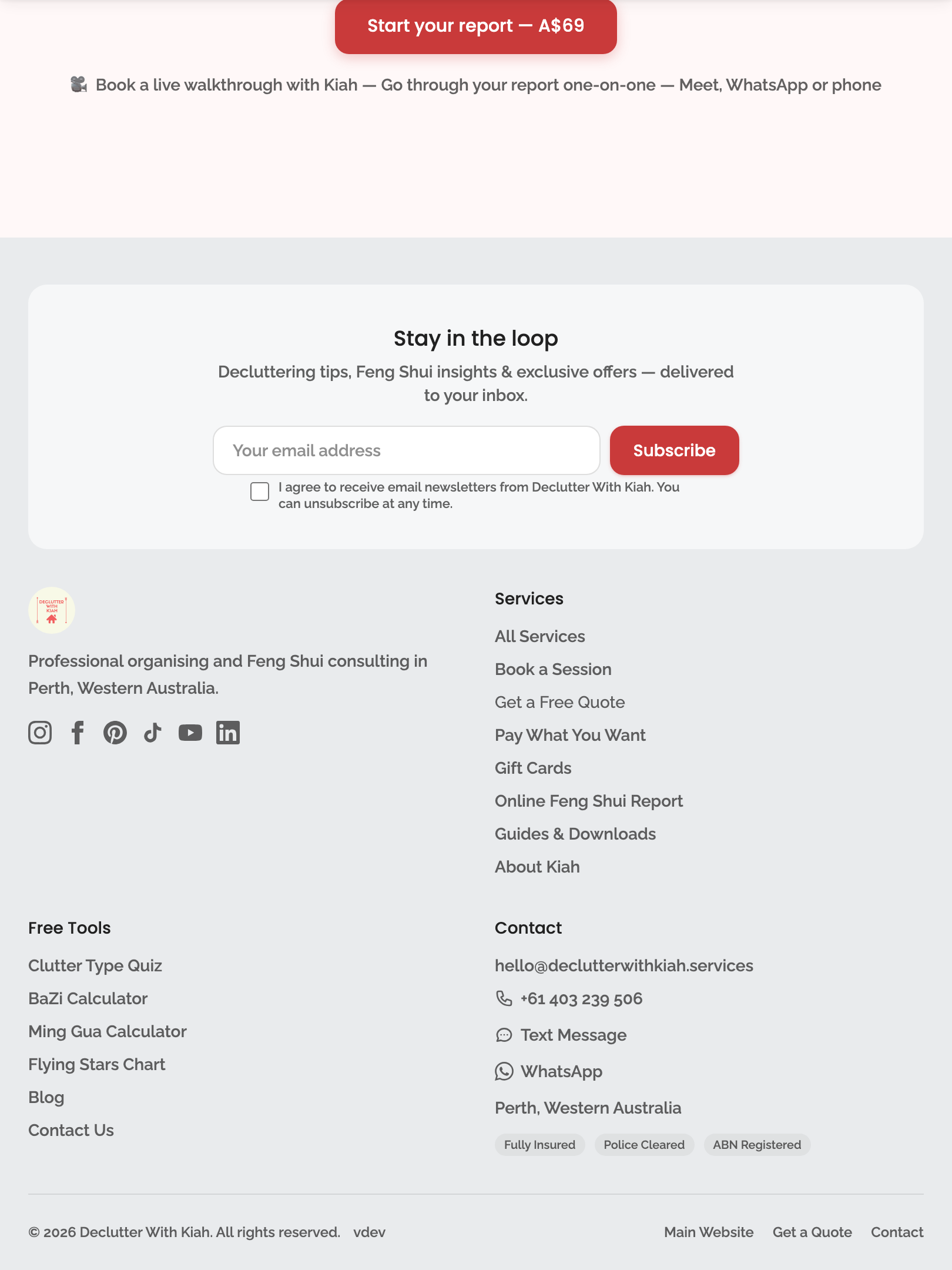 feng shui landing — scroll reveal (motion allowed) › scrolling reveals every section — nothing stays hidden tablet