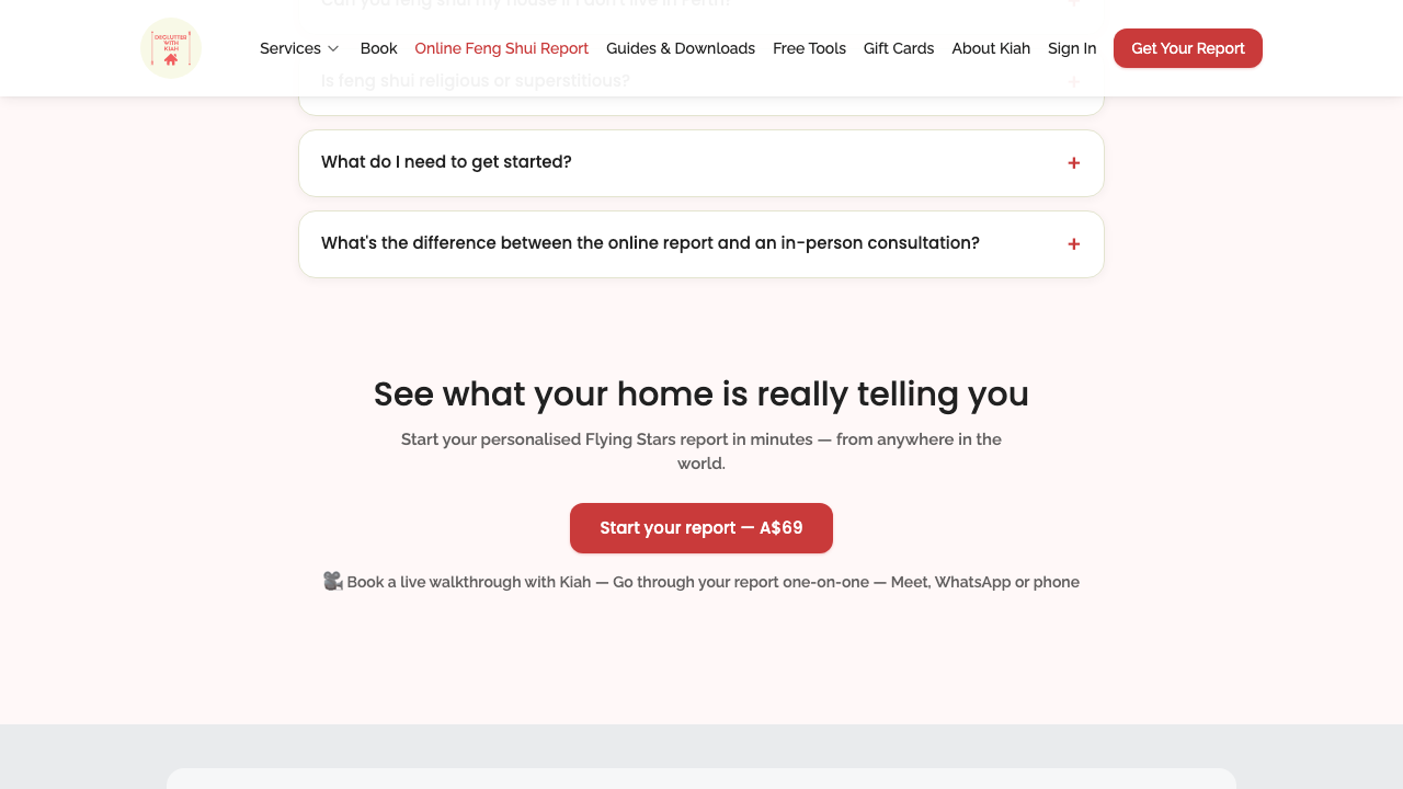 feng shui landing — reduced motion › all content is visible without any reveal styling desktop