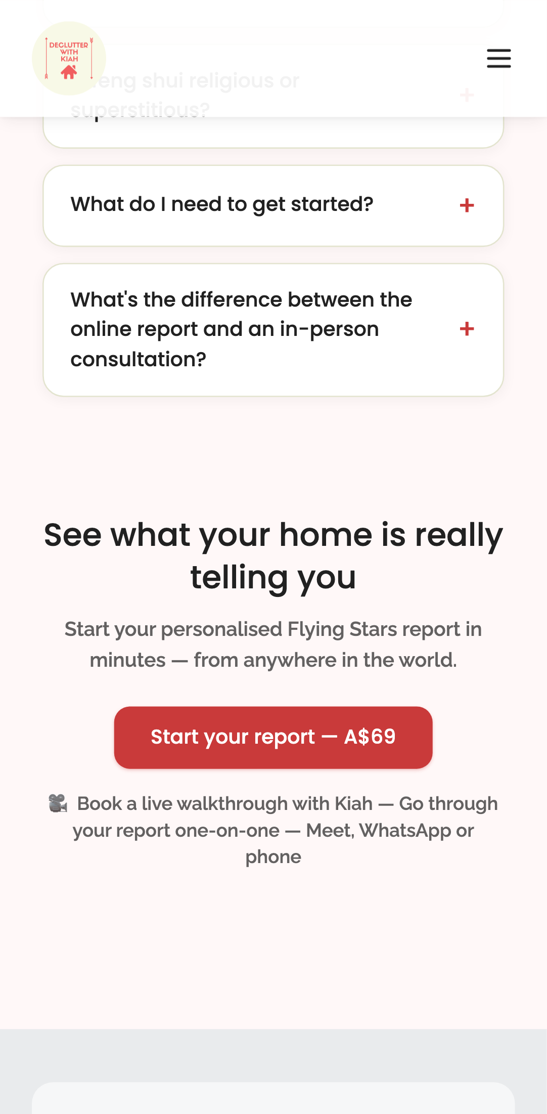 feng shui landing — reduced motion › all content is visible without any reveal styling mobile