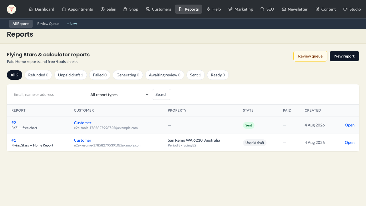 tools — calculator journey › submitting the email gate persists a report and shows the success state desktop