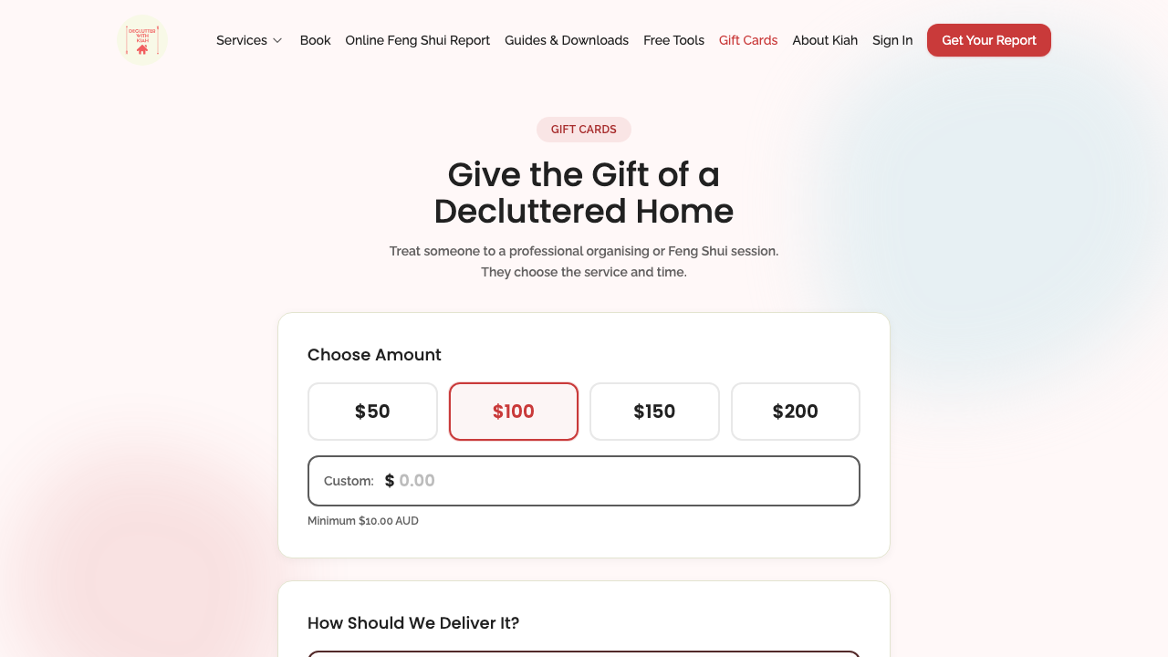 gift cards — form fields › minimum amount is displayed desktop