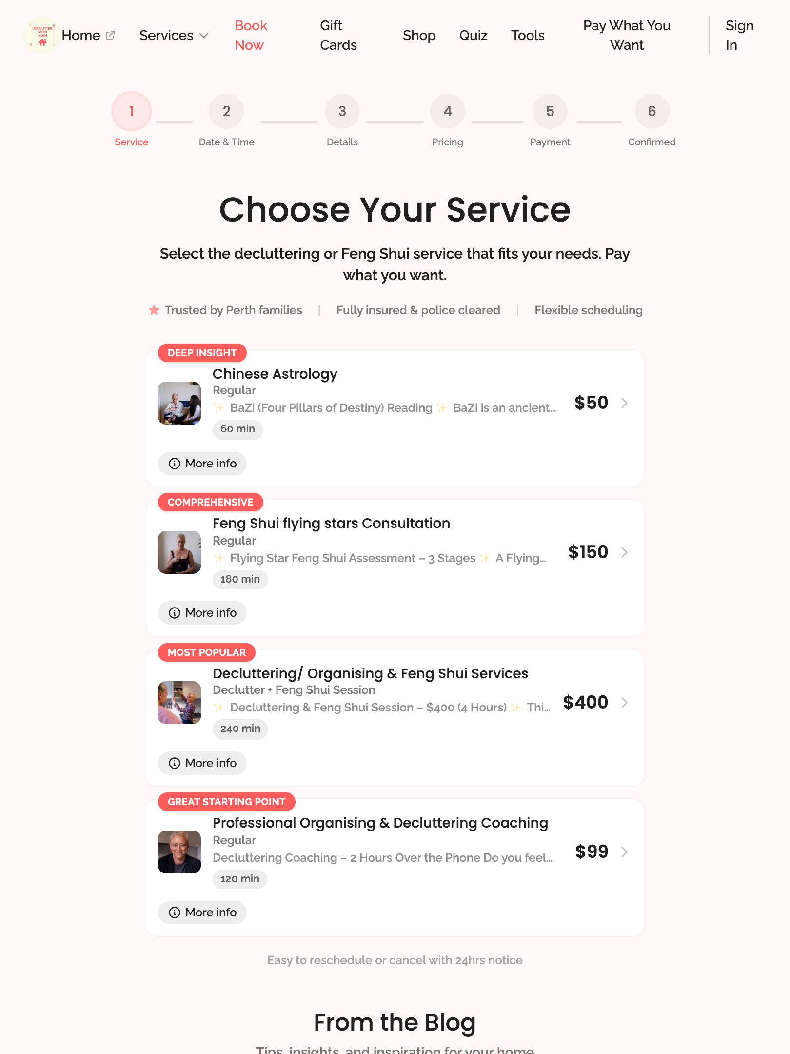 customer account (authenticated) › /book/my-bookings has booking status badges tablet