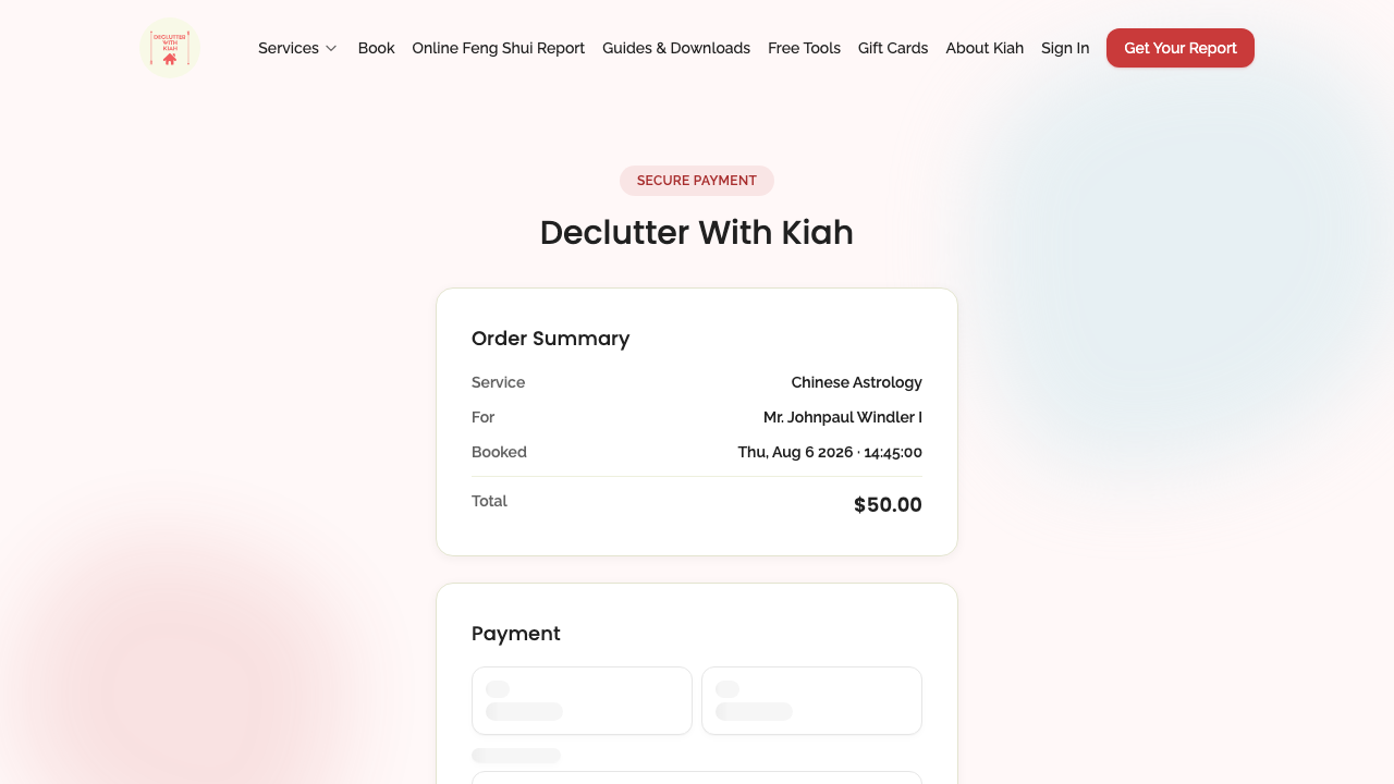 pay-by-link — public pay page › unpaid order renders summary and payment element mount desktop