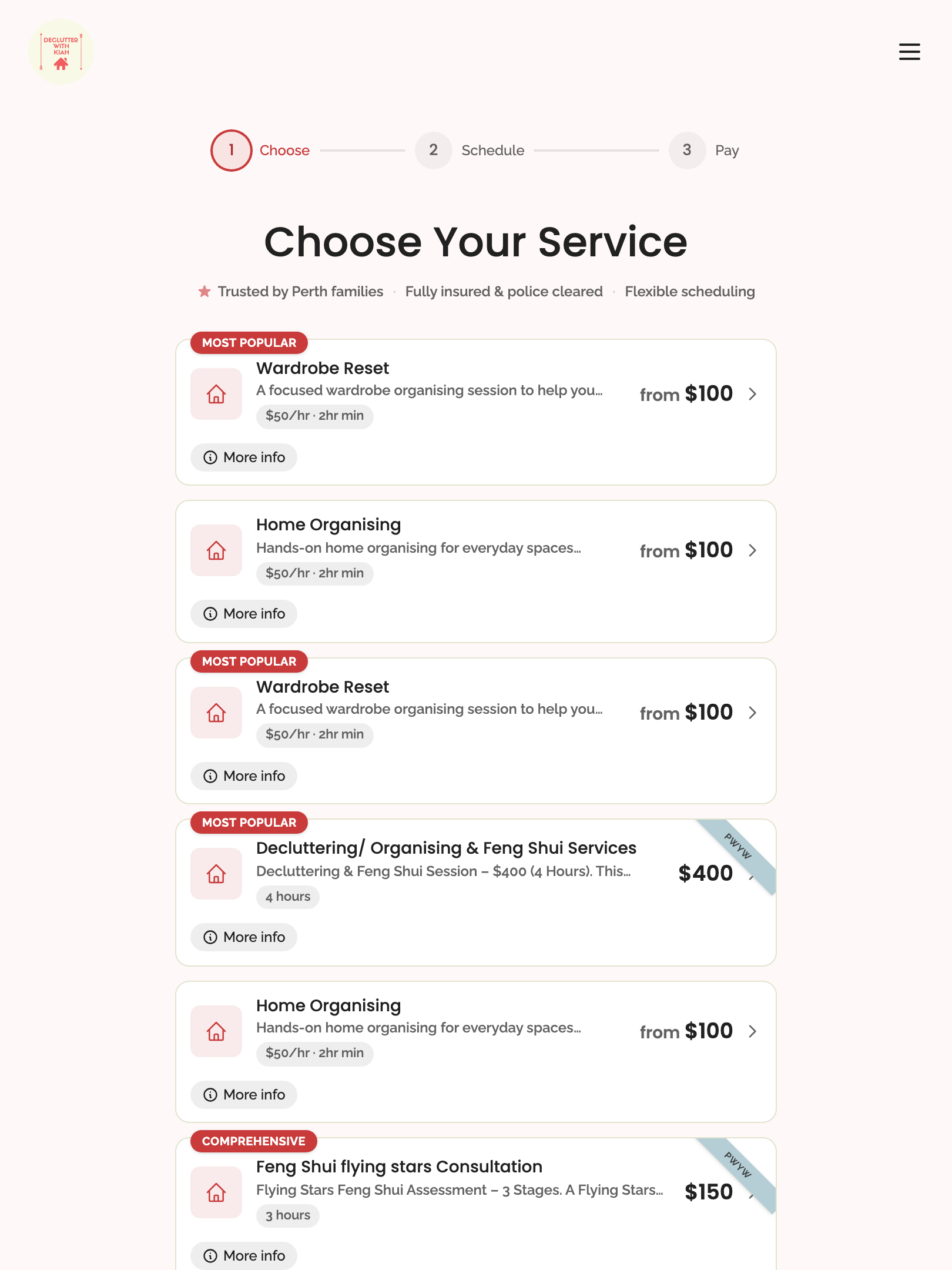 public pages — core routes › /book renders the booking wizard tablet