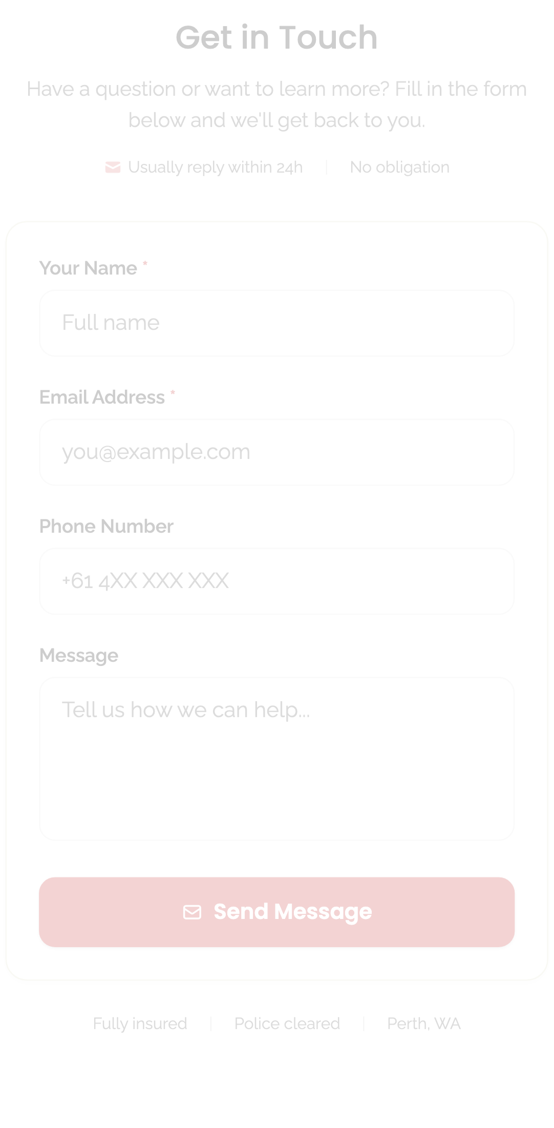 public pages — embed variants › /contact-us/embed renders the form mobile