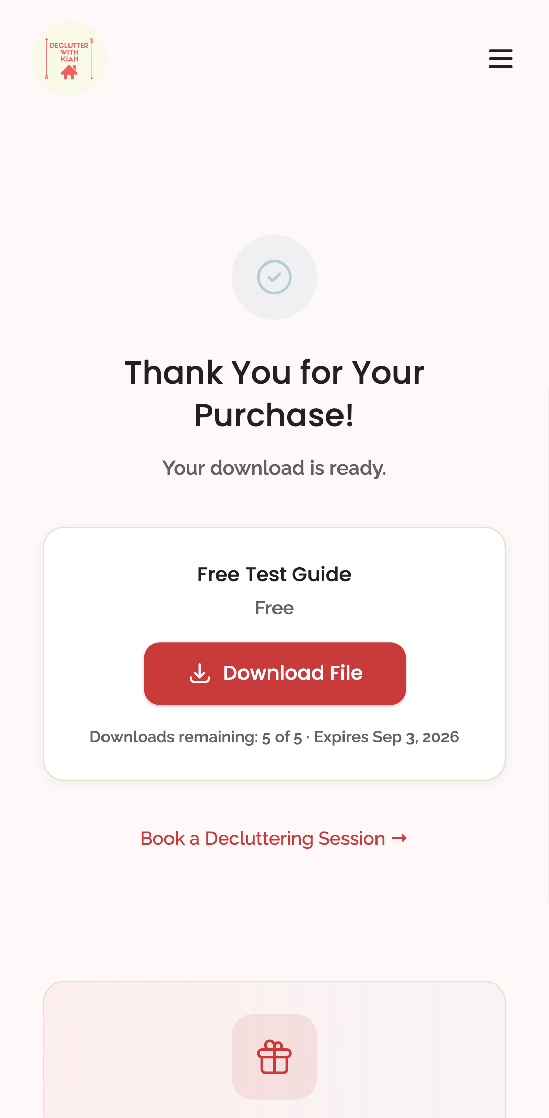 shop — free digital product › free claim redirects to download page mobile