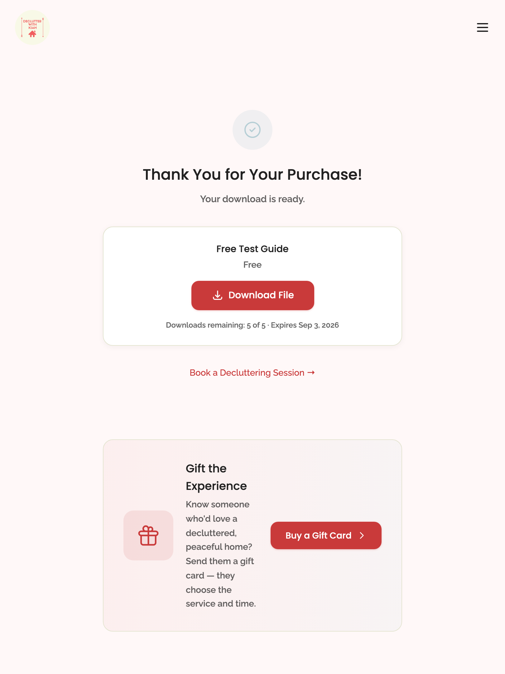 shop — free digital product › duplicate email claim redirects to existing download tablet