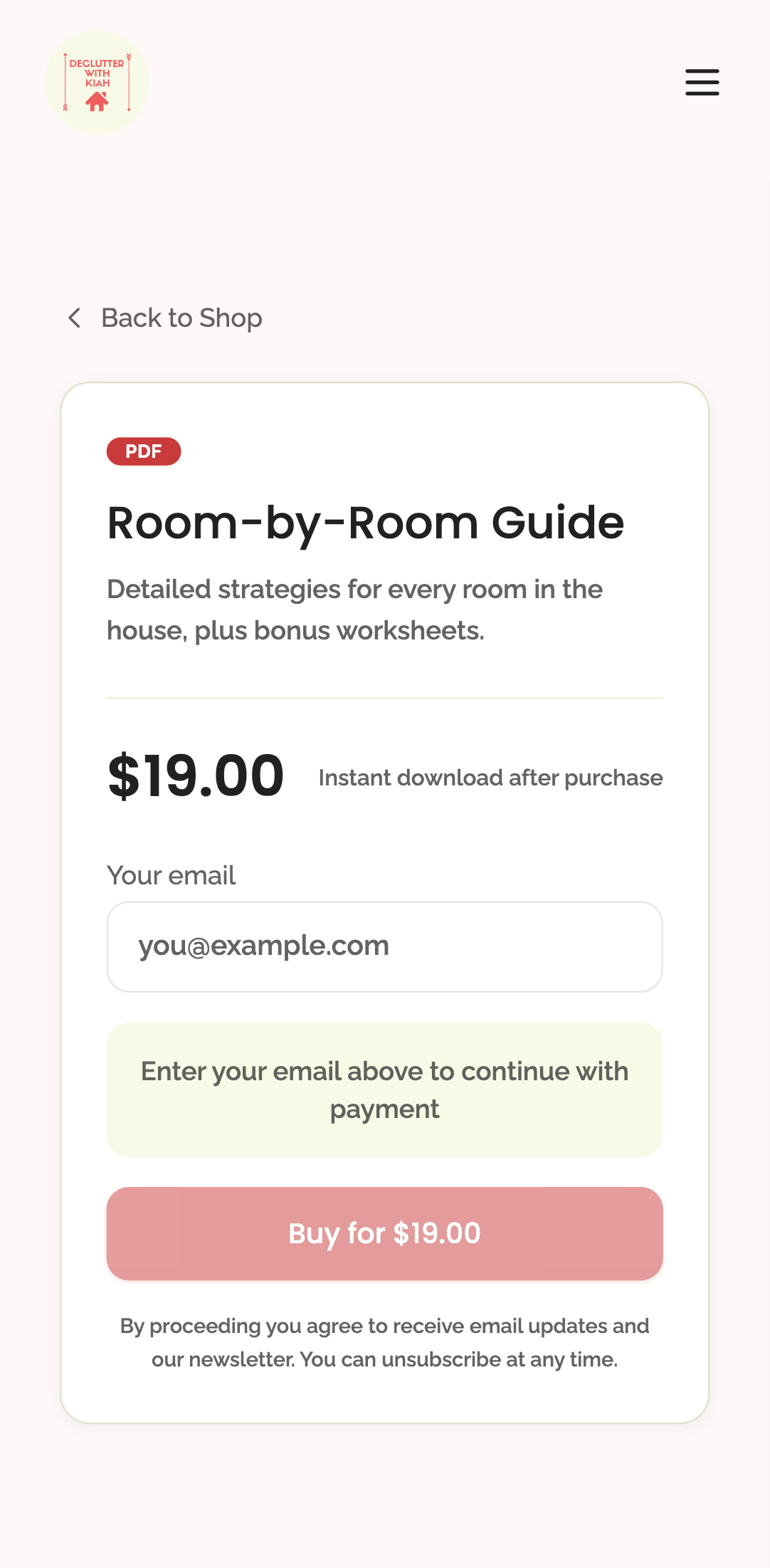 shop — product detail › second product also renders correctly mobile