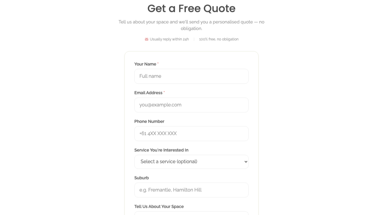 widget popups — quote page standalone › /quote/embed renders embeddable quote form desktop